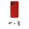 MARSİLYAN™- iPhone 13 Pro Max Kılıf Yadigar Klasik - Siyah Joko 5D Cam + Renkli Kamera Lens Koruma Cam - SI