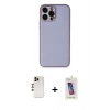 MARSİLYAN™- iPhone 13 Pro Max Kılıf Yadigar Klasik - Siyah Joko 5D Cam + Shine Kamera Lens - GD