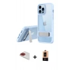 MARSİLYAN™- iPhone 13 Pro Max Kılıf Yadigar Yansıma - Şeffaf Maxco Cam Ekran Koruyucu + Pers Alüminyum Kamera Lens - KI
