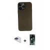 MARSİLYAN™- iPhone 13 Pro Max Kılıf Yadigar Yansıma Serisi - Şeffaf 360 Full Body Arka Koruyucu + Pers Alüminyum Kamera Lens - LT