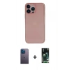 MARSİLYAN™- iPhone 13 Pro Max Kılıf Yadigar Yansıma Serisi - Şeffaf 360 Full Body Arka Koruyucu + Neon Fosforlu Kamera Lens - MI