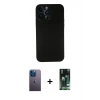 MARSİLYAN™- iPhone 13 Pro Max Kılıf Yadigar Yansıma Serisi - Şeffaf 360 Full Body Arka Koruyucu + Neon Fosforlu Kamera Lens - MI