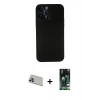 MARSİLYAN™- iPhone 13 Pro Max Kılıf Yadigar Yansıma Serisi - Şeffaf 360 Full Body Arka Koruyucu + Mor Rainbow Kamera Lens Koruma Cam