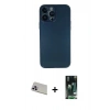 MARSİLYAN™- iPhone 13 Pro Max Kılıf Yadigar Yansıma Serisi - Şeffaf 360 Full Body Arka Koruyucu + Mor Rainbow Kamera Lens Koruma Cam