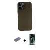 MARSİLYAN™- iPhone 13 Pro Max Kılıf Yadigar Yansıma Serisi - Şeffaf 360 Full Body Arka Koruyucu + Renkli Kamera Lens Koruma Cam - PE