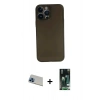 MARSİLYAN™- iPhone 13 Pro Max Kılıf Yadigar Yansıma Serisi - Şeffaf 360 Full Body Arka Koruyucu + Rainbow Kamera Lens Koruma Cam - MI