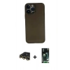 MARSİLYAN™- iPhone 13 Pro Max Kılıf Yadigar Yansıma Serisi - Şeffaf 360 Full Body Arka Koruyucu + Raze Metal Kamera Lens - GD