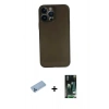 MARSİLYAN™- iPhone 13 Pro Max Kılıf Yadigar Yansıma Serisi - Şeffaf 360 Full Body Arka Koruyucu + Shine Kamera Lens Koruma Cam - MI