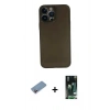MARSİLYAN™- iPhone 13 Pro Max Kılıf Yadigar Yansıma Serisi - Şeffaf 360 Full Body Arka Koruyucu + Shine Kamera Lens Koruma Cam - PE