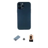 MARSİLYAN™- iPhone 13 Pro Max Kılıf Yadigar Yansıma Serisi - Şeffaf Maxco Cam Ekran Koruyucu + Shine Kamera Lens Koruma Cam - GI