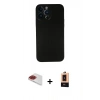 MARSİLYAN™- iPhone 13 Pro Max Kılıf Yadigar Yansıma Serisi - Şeffaf Maxco Cam Ekran Koruyucu + Pers Alüminyum Kamera Lens - KI