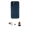 MARSİLYAN™- iPhone 13 Pro Max Kılıf Yadigar Yansıma Serisi - Şeffaf Maxco Cam Ekran Koruyucu + Pers Alüminyum Kamera Lens - KI