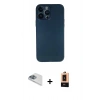 MARSİLYAN™- iPhone 13 Pro Max Kılıf Yadigar Yansıma Serisi - Şeffaf Maxco Cam Ekran Koruyucu + Pers Alüminyum Kamera Lens - SABE