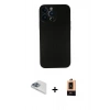MARSİLYAN™- iPhone 13 Pro Max Kılıf Yadigar Yansıma Serisi - Şeffaf Maxco Cam Ekran Koruyucu + Pers Alüminyum Kamera Lens - SABE