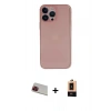 MARSİLYAN™- iPhone 13 Pro Max Kılıf Yadigar Yansıma Serisi - Şeffaf Maxco Cam Ekran Koruyucu + Rainbow Kamera Lens Koruma Cam - KI