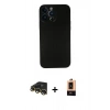 MARSİLYAN™- iPhone 13 Pro Max Kılıf Yadigar Yansıma Serisi - Şeffaf Maxco Cam Ekran Koruyucu + Raze Metal Kamera Lens - GD