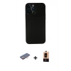 MARSİLYAN™- iPhone 13 Pro Max Kılıf Yadigar Yansıma Serisi - Şeffaf Maxco Cam Ekran Koruyucu + Renkli Kamera Lens Koruma Cam - TU