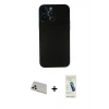 MARSİLYAN™- iPhone 13 Pro Max Kılıf Yadigar Yansıma Serisi - Şeffaf Pasifik Cam Ekran Koruyucu + Rainbow Kamera Lens Koruma Cam - BZ
