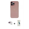 MARSİLYAN™- iPhone 13 Pro Max Kılıf Yadigar Yansıma Serisi - Şeffaf Pasifik Cam Ekran Koruyucu + Pers Alüminyum Kamera Lens - GI