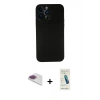 MARSİLYAN™- iPhone 13 Pro Max Kılıf Yadigar Yansıma Serisi - Şeffaf Pasifik Cam Ekran Koruyucu + Pers Alüminyum Kamera Lens - GI