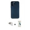 MARSİLYAN™- iPhone 13 Pro Max Kılıf Yadigar Yansıma Serisi - Şeffaf Pasifik Cam Ekran Koruyucu + Pers Alüminyum Kamera Lens - GD