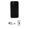 MARSİLYAN™- iPhone 13 Pro Max Kılıf Yadigar Yansıma Serisi - Şeffaf Pasifik Cam Ekran Koruyucu + Rainbow Kamera Lens Koruma Cam - MR