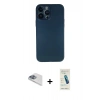 MARSİLYAN™- iPhone 13 Pro Max Kılıf Yadigar Yansıma Serisi - Şeffaf Pasifik Cam Ekran Koruyucu + Pers Alüminyum Kamera Lens - SABE