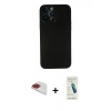 MARSİLYAN™- iPhone 13 Pro Max Kılıf Yadigar Yansıma Serisi - Şeffaf Pasifik Cam Ekran Koruyucu + Pers Alüminyum Kamera Lens - KI