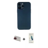 MARSİLYAN™- iPhone 13 Pro Max Kılıf Yadigar Yansıma Serisi - Şeffaf Pasifik Cam Ekran Koruyucu + Rainbow Kamera Lens Koruma Cam - KI