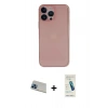 MARSİLYAN™- iPhone 13 Pro Max Kılıf Yadigar Yansıma Serisi - Şeffaf Pasifik Cam Ekran Koruyucu + Rainbow Kamera Lens Koruma Cam - MI