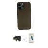 MARSİLYAN™- iPhone 13 Pro Max Kılıf Yadigar Yansıma Serisi - Şeffaf Pasifik Cam Ekran Koruyucu + Raze Metal Kamera Lens - GD
