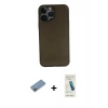 MARSİLYAN™- iPhone 13 Pro Max Kılıf Yadigar Yansıma Serisi - Şeffaf Pasifik Cam Ekran Koruyucu + Shine Kamera Lens Koruma Cam - PE