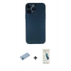 MARSİLYAN™- iPhone 13 Pro Max Kılıf Yadigar Yansıma Serisi - Şeffaf Pasifik Cam Ekran Koruyucu + Shine Kamera Lens Koruma Cam - MI