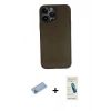 MARSİLYAN™- iPhone 13 Pro Max Kılıf Yadigar Yansıma Serisi - Şeffaf Pasifik Cam Ekran Koruyucu + Shine Kamera Lens Koruma Cam - MI