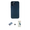 MARSİLYAN™- iPhone 13 Pro Max Kılıf Yadigar Yansıma Serisi - Şeffaf Pasifik Cam Ekran Koruyucu + Shine Kamera Lens Koruma Cam - PE