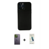 MARSİLYAN™- iPhone 13 Pro Max Kılıf Yadigar Yansıma Serisi - Şeffaf Pasifik Cam Ekran Koruyucu + Neon Fosforlu Kamera Lens - YL