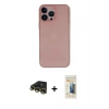 MARSİLYAN™- iPhone 13 Pro Max Kılıf Yadigar Yansıma Serisi - Siyah 6D Mat Seramik Hayalet Nano Ekran Koruyucu + Raze Metal Kamera Lens - GD