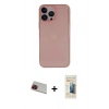 MARSİLYAN™- iPhone 13 Pro Max Kılıf Yadigar Yansıma Serisi - Siyah 6D Mat Seramik Hayalet Nano Ekran Koruyucu + Rainbow Kamera Lens Koruma Cam - KI