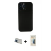 MARSİLYAN™- iPhone 13 Pro Max Kılıf Yadigar Yansıma Serisi - Siyah 6D Mat Seramik Hayalet Nano Ekran Koruyucu + Rainbow Kamera Lens Koruma Cam - MI