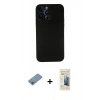 MARSİLYAN™- iPhone 13 Pro Max Kılıf Yadigar Yansıma Serisi - Siyah 6D Mat Seramik Hayalet Nano Ekran Koruyucu + Shine Kamera Lens Koruma Cam - GI