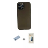 MARSİLYAN™- iPhone 13 Pro Max Kılıf Yadigar Yansıma Serisi - Siyah 6D Mat Seramik Hayalet Nano Ekran Koruyucu + Shine Kamera Lens Koruma Cam - MI