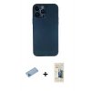 MARSİLYAN™- iPhone 13 Pro Max Kılıf Yadigar Yansıma Serisi - Siyah 6D Mat Seramik Hayalet Nano Ekran Koruyucu + Shine Kamera Lens Koruma Cam - MI