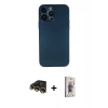 MARSİLYAN™- iPhone 13 Pro Max Kılıf Yadigar Yansıma Serisi - Siyah Bilvis 3D Cam Ekran Koruyucu + Raze Metal Kamera Lens - GD