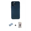MARSİLYAN™- iPhone 13 Pro Max Kılıf Yadigar Yansıma Serisi - Siyah Bilvis 3D Cam Ekran Koruyucu + Shine Kamera Lens Koruma Cam - MI