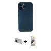MARSİLYAN™- iPhone 13 Pro Max Kılıf Yadigar Yansıma Serisi - Siyah Bilvis 3D Mat Cam Ekran Koruyucu + Rainbow Kamera Lens Koruma Cam - MI