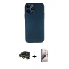 MARSİLYAN™- iPhone 13 Pro Max Kılıf Yadigar Yansıma Serisi - Siyah Bilvis 3D Mat Cam Ekran Koruyucu + Raze Metal Kamera Lens - GD
