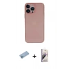 MARSİLYAN™- iPhone 13 Pro Max Kılıf Yadigar Yansıma Serisi - Siyah Bilvis 3D Mat Cam Ekran Koruyucu + Shine Kamera Lens Koruma Cam - MI