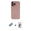 MARSİLYAN™- iPhone 13 Pro Max Kılıf Yadigar Yansıma Serisi - Siyah Bilvis 3D Mat Cam Ekran Koruyucu + Shine Kamera Lens Koruma Cam - GI