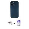MARSİLYAN™- iPhone 13 Pro Max Kılıf Yadigar Yansıma Serisi - Siyah Bilvis 5in1 3D Magic Cam Ekran Koruyucu + Pers Alüminyum Kamera Lens - GI