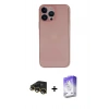 MARSİLYAN™- iPhone 13 Pro Max Kılıf Yadigar Yansıma Serisi - Siyah Bilvis 5in1 3D Magic Cam Ekran Koruyucu + Raze Metal Kamera Lens - GD